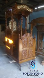 Harga Mimbar Masjid Ukiran Jepara Kayu Jati