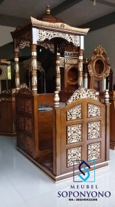 Jual Mimbar Masjid Ukiran Jepara Kayu Jati