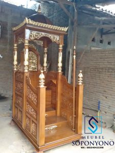 Mimbar Masjid Material Jati