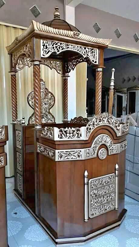 Mimbar Masjid Podium Jati Jepara
