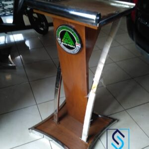 Jual Mimbar Masjid Stainless Minimalis Kayu Jati