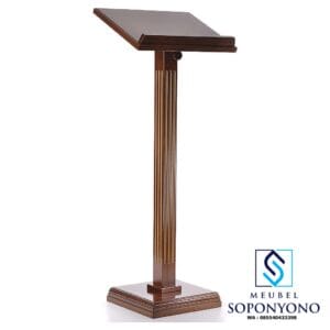 Mimbar Podium Pidato Stainless Mewah