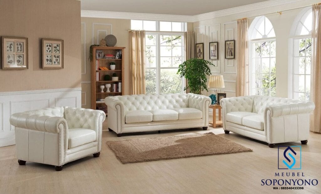 Set Kursi Tamu Sofa Elegan Mewah