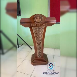 Harga Podium Pidato Ceramah Masjid Minimalis Jati