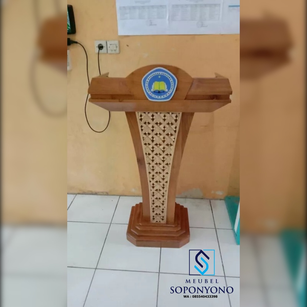 Harga Podium Pidato Minimalis Kayu Jati Jepara Harga Podium Pidato Minimalis Kayu Jati Jepara