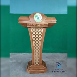 Jual Mimbar Podium Masjid Minimalis Modern Jati