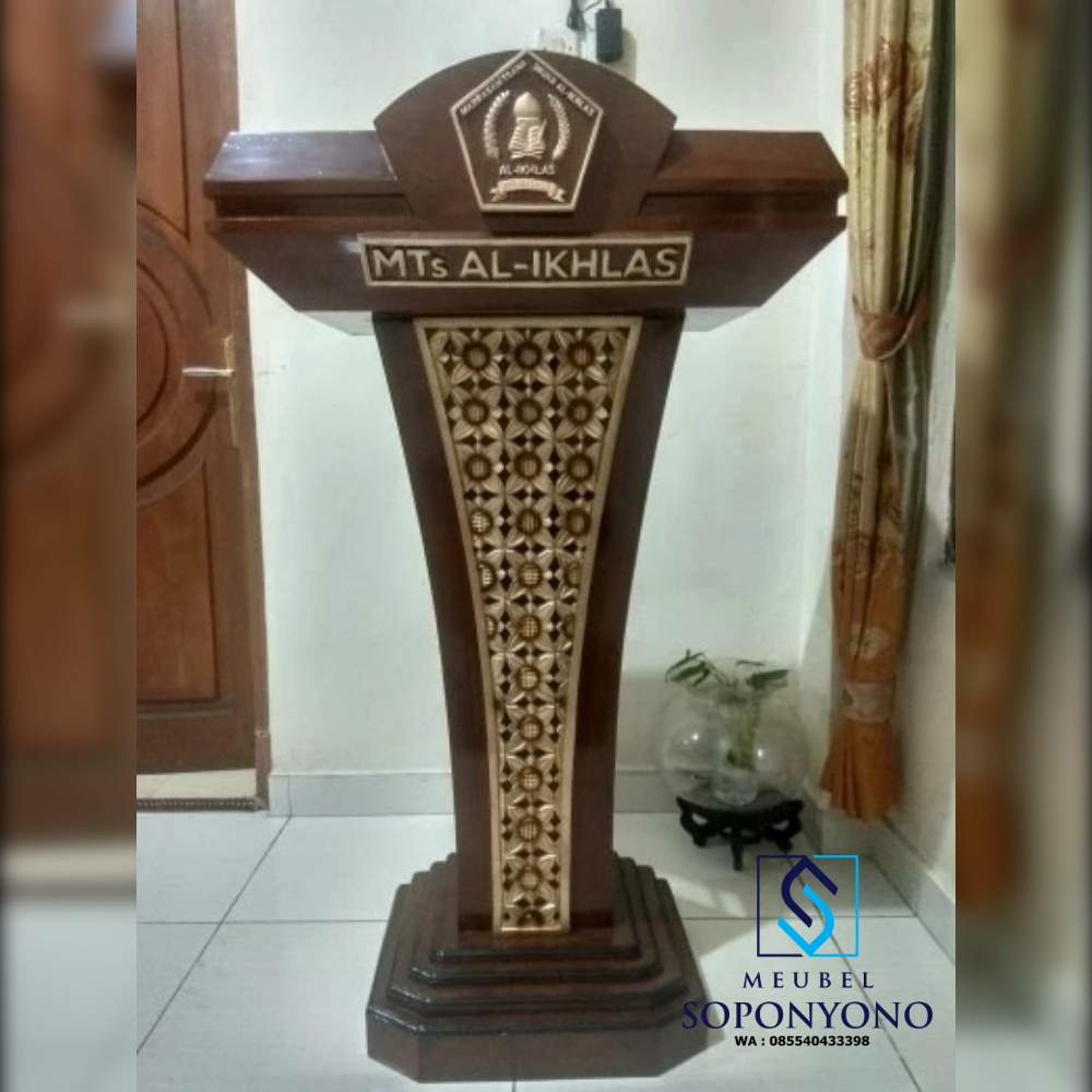 Jual Podium Pidato Ceramah Masjid Minimalis Jati Jual Podium Pidato Ceramah Masjid Minimalis Jati