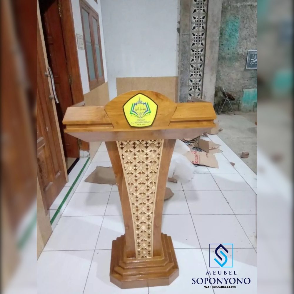 Mimbar Podium Masjid Minimalis Modern Jati Mimbar Podium Masjid Minimalis Modern Jati