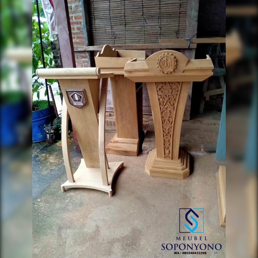 Model Podium Masjid Minimalis Mimbar Ceramah Jati Model Podium Masjid Minimalis Mimbar Ceramah Jati