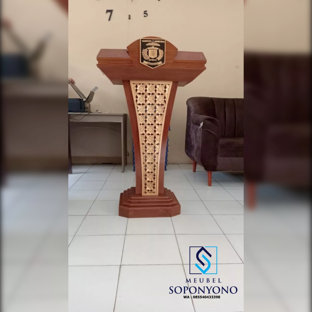 Podium Pidato Ceramah Masjid Minimalis Jati Podium Pidato Ceramah Masjid Minimalis Jati