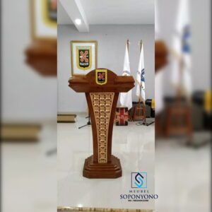 Podium Pidato Minimalis Kayu Jati Jepara