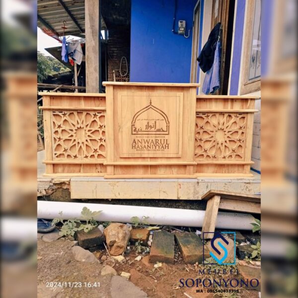 Jual Meja Majelis Lesehan Mimbar Taklim Jati Jepara