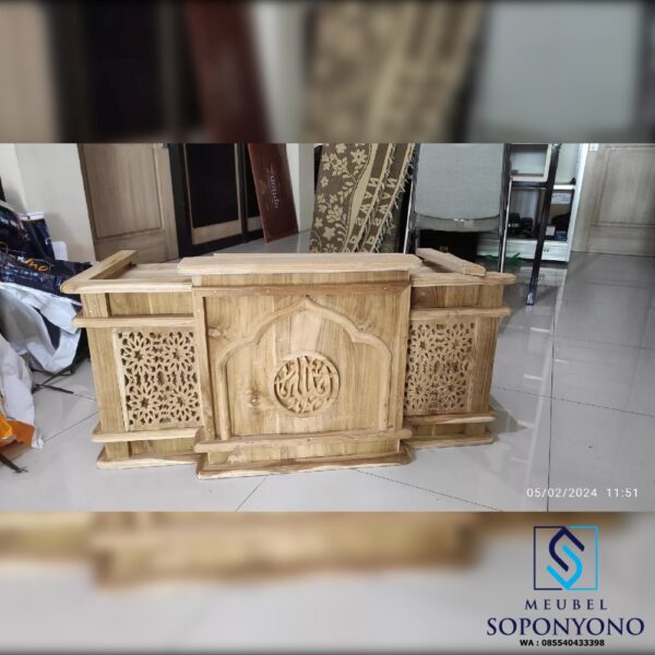 Jual Meja Mimbar Ngaji Lesehan Minimalis Kayu Jati