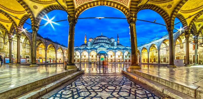 Masjid Sultan Ahmed (Blue Mosque), Istanbul, Turki