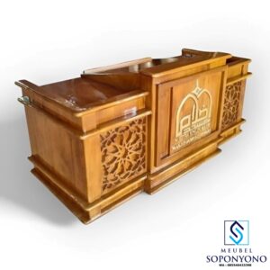 Meja Majelis Taklim Duduk Meja Dakwah Ngaji Kayu Jati