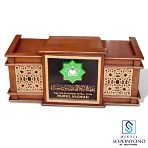 Meja Mimbar Ngaji Lesehan Minimalis Kayu Jati