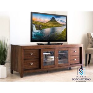 Meja TV Kayu Jati Minimalis