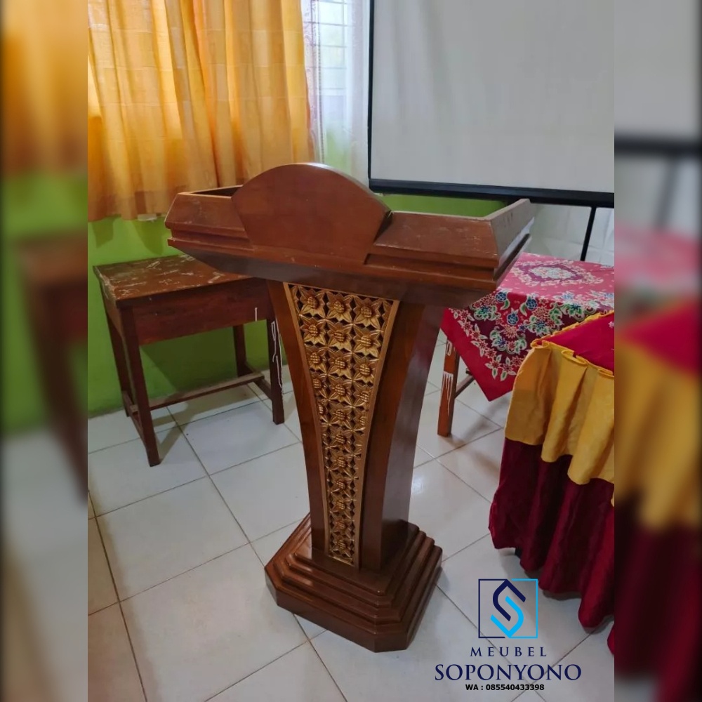Model Mimbar Pidato Podium Masjid Ukiran Jepara Model Mimbar Pidato Podium Masjid Ukiran Jepara