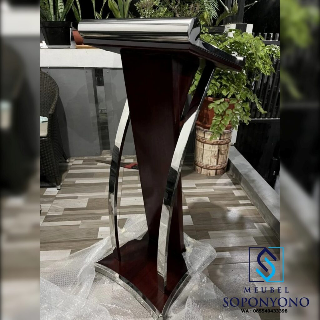 Harga Podium Pidato Minimalis Stainless Mewah Jati Harga Podium Pidato Minimalis Stainless Mewah Jati