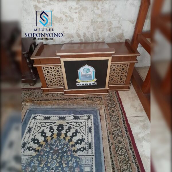 Jual Meja Majelis Duduk Meja Dakwah Lesehan Jati