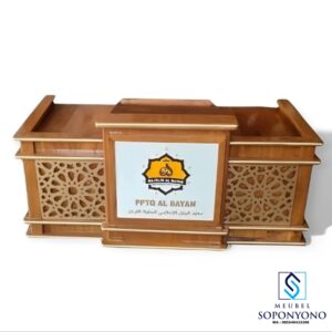 Mimbar Lesehan Minimalis Meja Majelis Taklim Jati