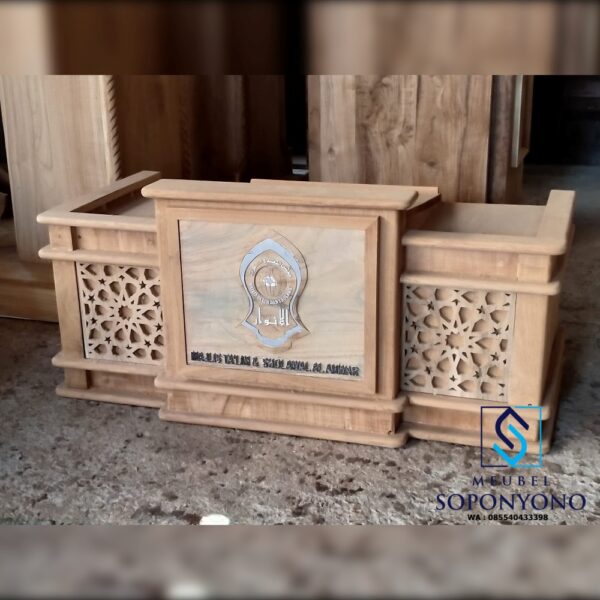 Model Meja Majelis Taklim Sederhana Kayu Jati Jepara