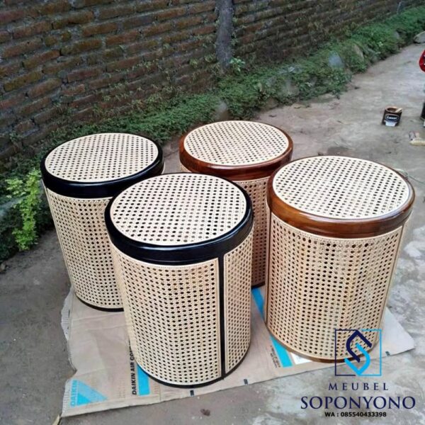 Model Keranjang Laundry Minimalis Rotan Jati
