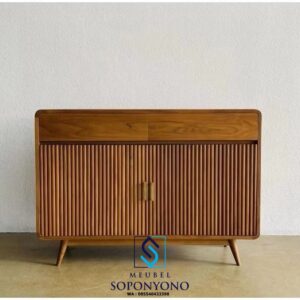Harga Bufet Meja TV Minimalis Modern Kayu Jati Terbaru