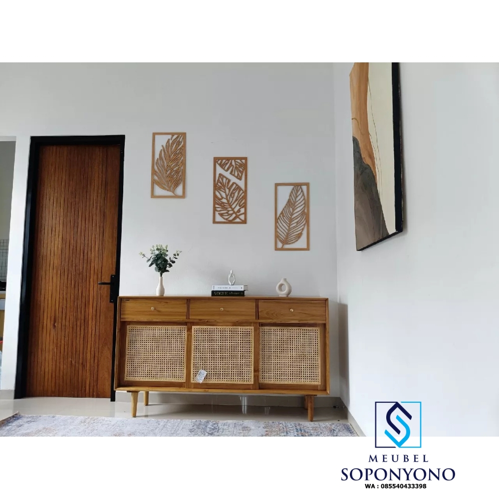 Harga Meja Bufet Cabinet TV Minimalis Rotan Kayu Jati Harga Meja Bufet Cabinet TV Minimalis Rotan Kayu Jati