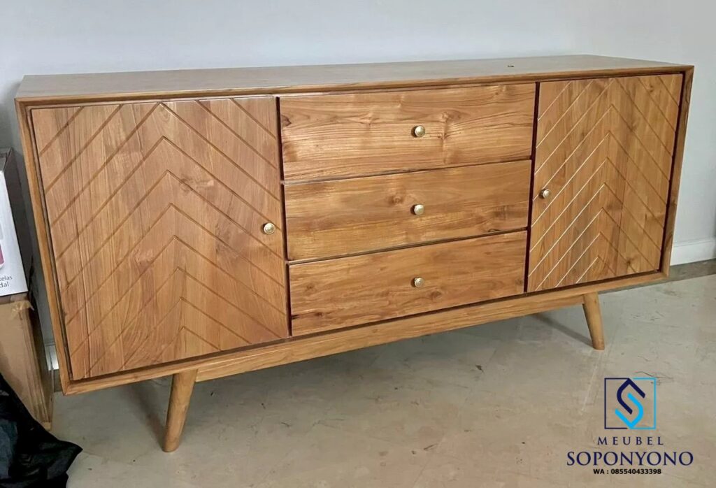 Model Bufet Meja TV Klasik Minimalis Modern Kayu Jati