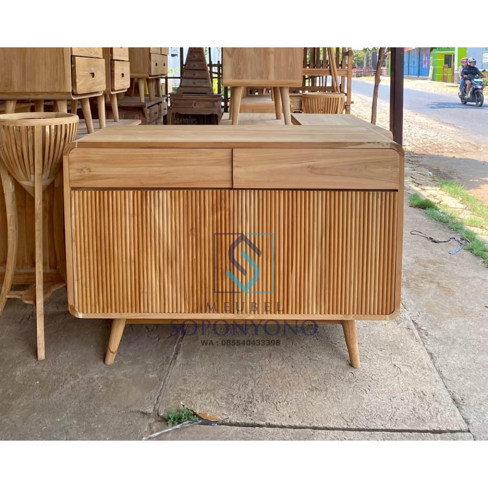 Model Bufet Meja TV Minimalis Modern Kayu Jati Model Bufet Meja TV Minimalis Modern Kayu Jati
