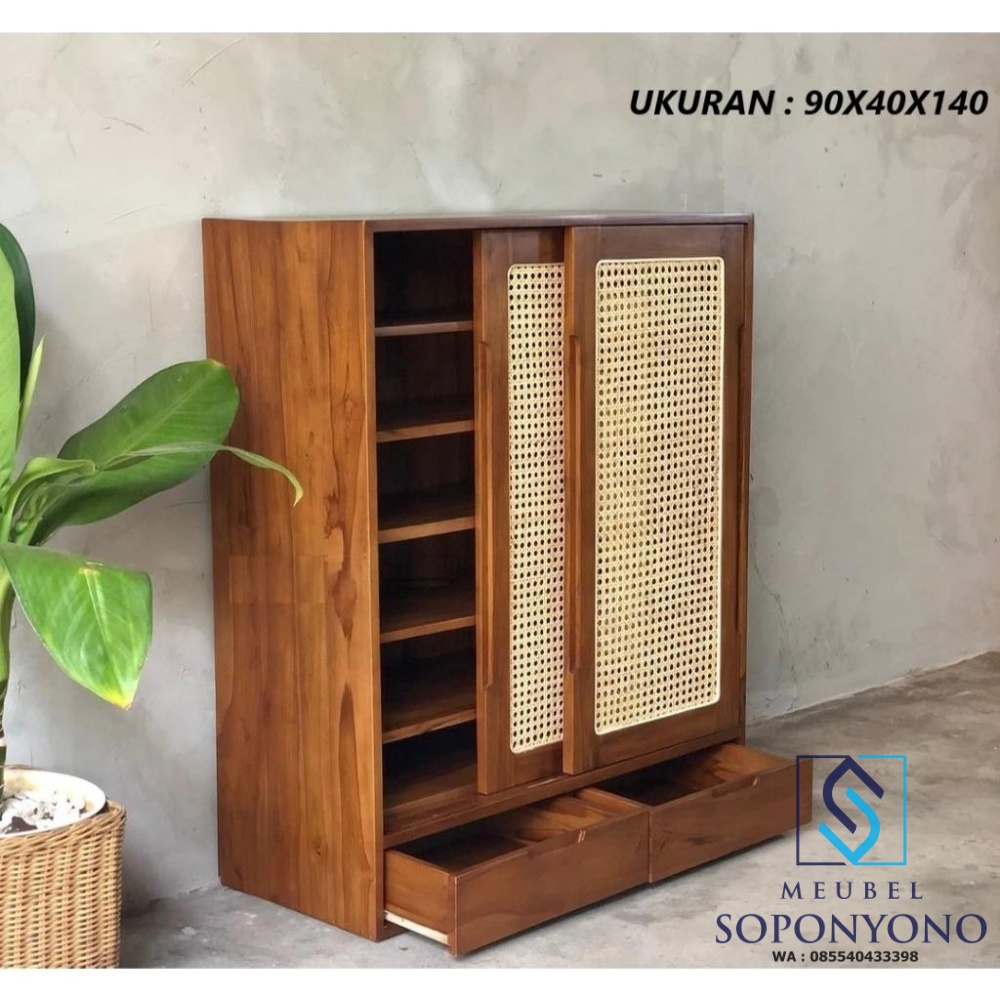 Model Rak Sepatu Rotan Kayu Jati Minimalis Simple Model Rak Sepatu Rotan Kayu Jati Minimalis Simple