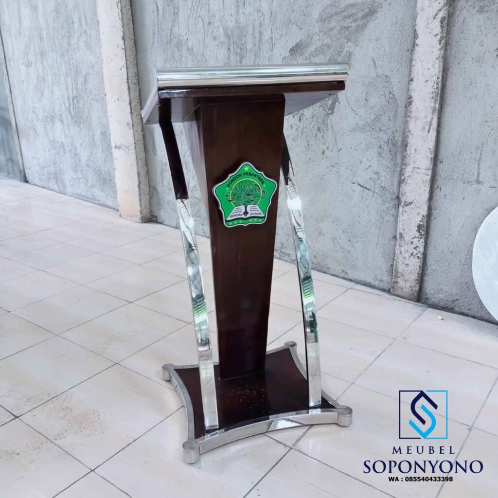Harga Mimbar Pidato Minimalis Podium Pidato Stainless Jati Harga Mimbar Pidato Minimalis Podium Pidato Stainless Jati