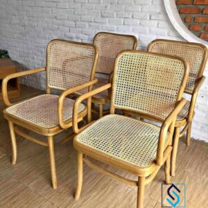 Jual Kursi Kevin Rotan Minimalis Kayu Jati Solid Jepara