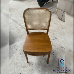 Kursi Teras Kevin Kombinasi Rotan Kayu Jati