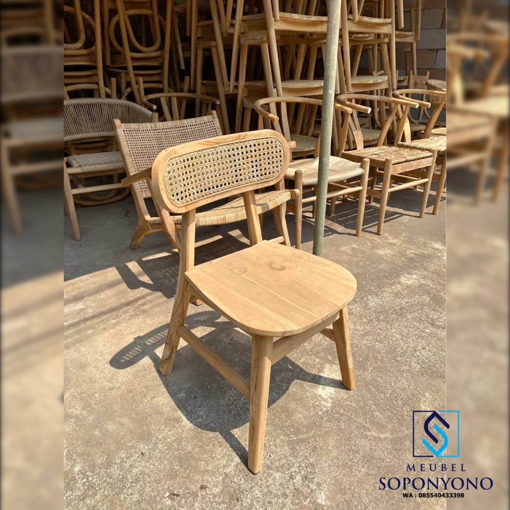 Jual Kursi Cafe Resto Kacang Rotan Minimalis Jati Jual Kursi Cafe Resto Kacang Rotan Minimalis Jati