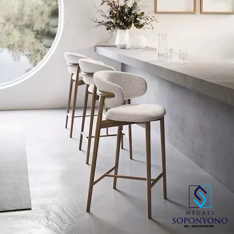 Kursi Bar Cafe Minimalis Modern Jati Kursi Bar Cafe Minimalis Modern Jati