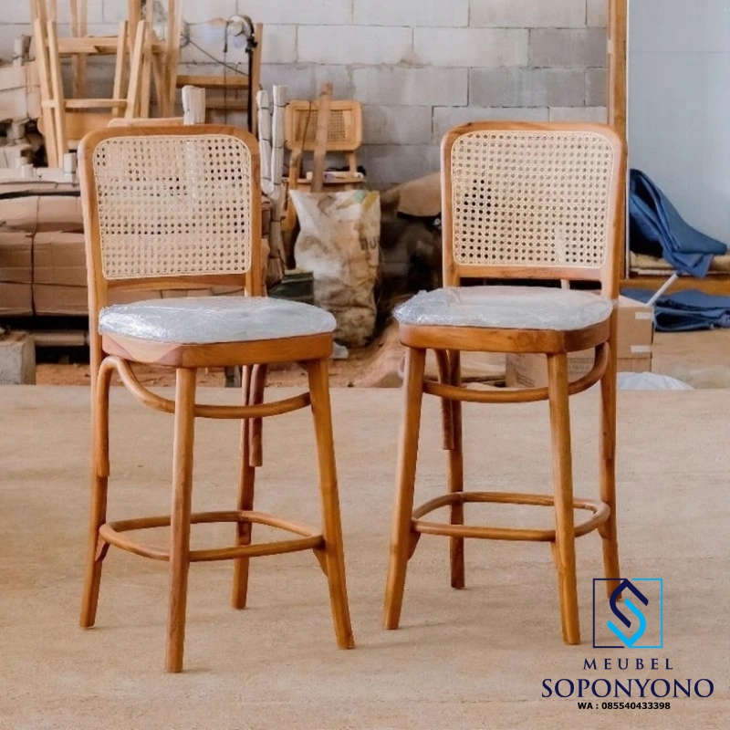 Kursi Bar Kayu Minimalis Kevin Kayu Jati Kursi Bar Kayu Minimalis Kevin Kayu Jati