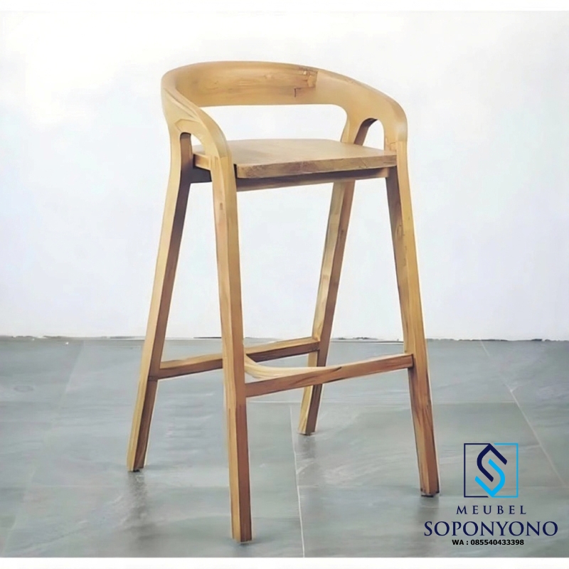 Kursi Bar Minimalis Kipas Kayu Jati Kursi Bar Minimalis Kipas Kayu Jati