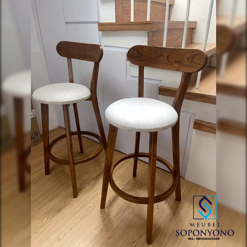 Kursi Bar Resto Minimalis Modern Jati Kursi Bar Resto Minimalis Modern Jati
