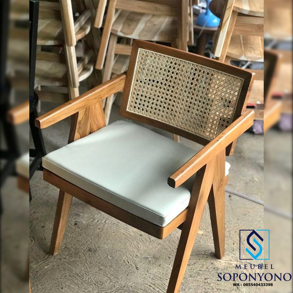 Kursi Makan Rotan A Kayu Jati Jepara Kursi Makan Rotan A Kayu Jati Jepara
