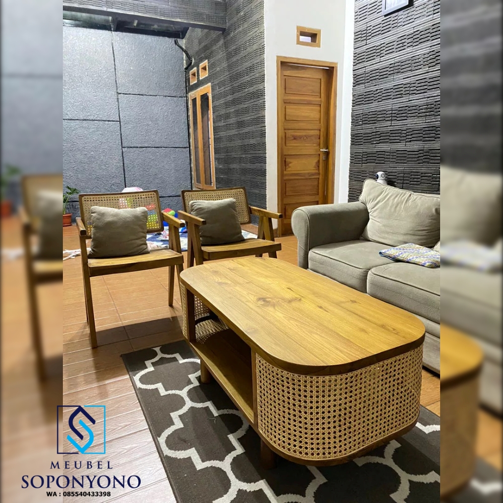 Set Kursi Tamu Rotan A Minimalis Kayu Jati Set Kursi Tamu Rotan A Minimalis Kayu Jati