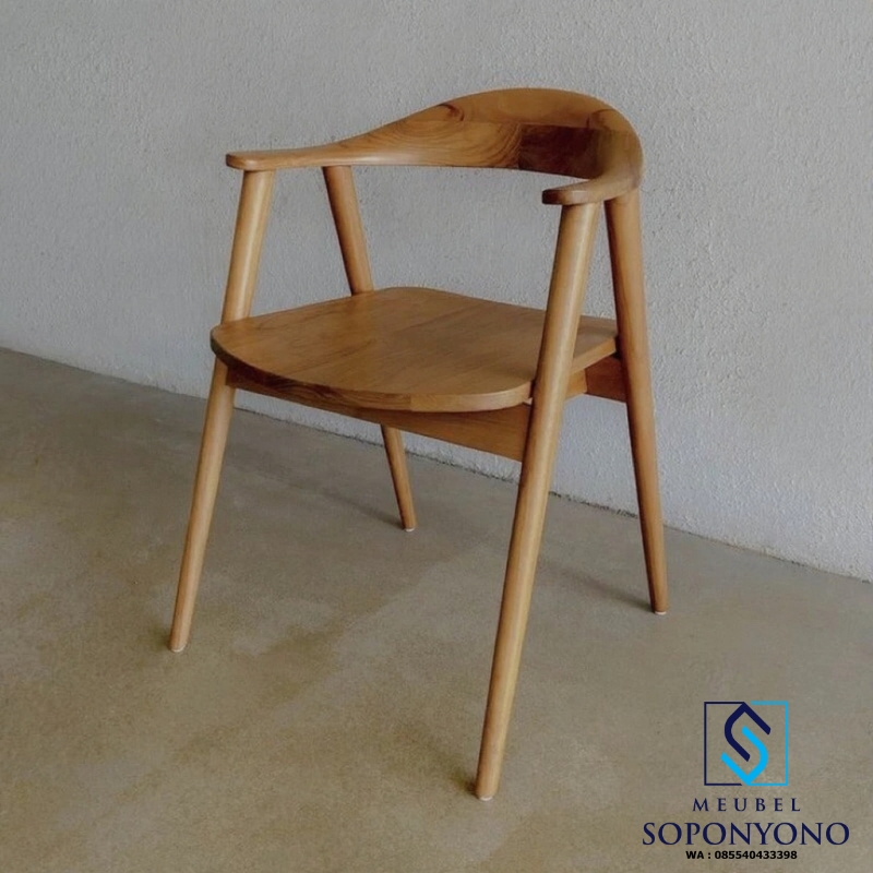 Kursi Cafe Selly Minimalis Kayu Jati Solid Kursi Cafe Selly Minimalis Kayu Jati Solid